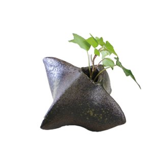 備前   面取角花入   信 備前 面取角花入 信 備前焼 面取筒花入（桟切）| おしゃれ